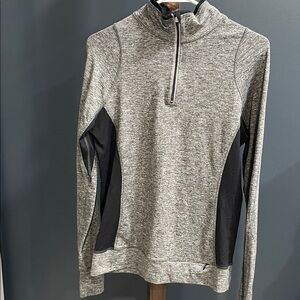 Gray and Black Women's Sweatshirt